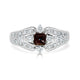 0.50ct Alexandrite Rings With Diamonds Set In Platinum 900 Platinum
