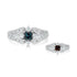 0.50ct Alexandrite Rings With Diamonds Set In Platinum 900 Platinum