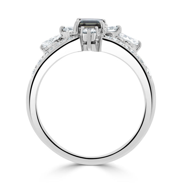 0.50ct Alexandrite Rings With Diamonds Set In Platinum 900 Platinum