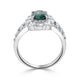 1.01ct Alexandrite Rings With 0.98tct Diamonds Set In Platinum 950