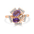 1.25tct Amethyst Rings in 14K Rose Gold