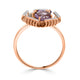 1.25tct Amethyst Rings in 14K Rose Gold
