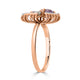 1.25tct Amethyst Rings in 14K Rose Gold