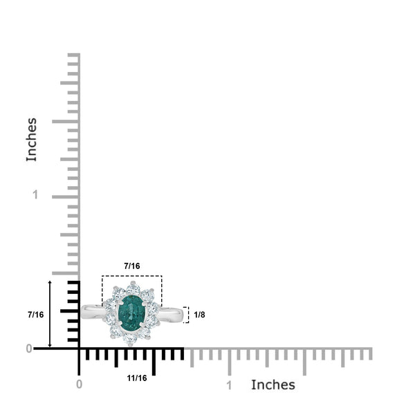 0.67ct Paraiba Rings with 0.61tct diamonds set in platinum