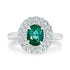 1.07ct Paraiba Rings with 0.60tct diamonds set in platinum