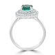1.07ct Paraiba Rings with 0.60tct diamonds set in platinum