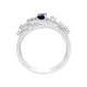 Platinum 0.35Ct Fine Alexandrite Ring With 0.24Tct Accent Diamonds