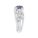 Platinum 0.35Ct Fine Alexandrite Ring With 0.24Tct Accent Diamonds