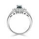 0.77ct Alexandrite Rings With 0.65tct Diamonds Set In Pt950 Platinum