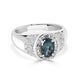 0.82ct Alexandrite Rings With 0.14tct Diamonds Set In Platinum 900 Platinum