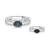0.70ct Alexandrite Rings With 0.12tct Diamonds Set In Platinum 900 Platinum