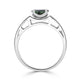 0.70ct Alexandrite Rings With 0.12tct Diamonds Set In Platinum 900 Platinum