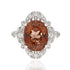 6.23ct Opal Rings With0.30tct Diamonds Set In 14kt White Gold