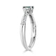 0.39ct Alexandrite Rings With 0.27tct Diamonds Set In Platinum 950 Platinum