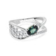 0.68ct Alexandrite Rings With 0.25tct Diamonds Set In Platinum 950 Platinum