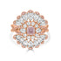 0.54ct Pink Diamond Ring with 0.36tct Diamonds set in 18K Rose Gold