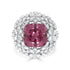 11.36ct Pyrope Spessartite Garnet Ring with 2.67tct Diamonds set in 18K White Gold