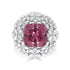 11.36ct Pyrope Spessartite Garnet Ring with 2.67tct Diamonds set in 18K White Gold