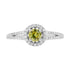 0.38ct Sphene Ring With 0.29tct Diamonds Set In 14k White Gold