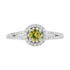 0.38ct Sphene Ring With 0.29tct Diamonds Set In 14k White Gold