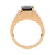 Men's 4.33ct Tourmaline In 14k Yellow Gold With 0.25ct Diamond Halo Ring