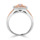 0.20ct Pink Diamond Ring with 0.61tct Diamonds set in 14K Two Tone Gold