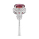 1.88ct Tourmaline Ring With 0.25tct Diamonds In 14K White Gold