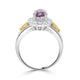 3.79ct Sapphire Ring with 1.02tct Diamonds set in Platinum