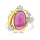 8.6ct Luberite Ring with 0.06tct Diamonds set in 18K Yellow Gold