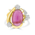8.6ct Luberite Ring with 0.06tct Diamonds set in 18K Yellow Gold