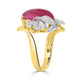 8.6ct Luberite Ring with 0.06tct Diamonds set in 18K Yellow Gold