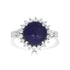 4.3ct Star Ruby Ring with 0.4tct Diamonds set in 900 Platinum