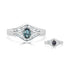0.47ct Alexandrite Rings With 0.48tct Diamonds Set In Platinum 900 Platinum
