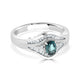 0.47ct Alexandrite Rings With 0.48tct Diamonds Set In Platinum 900 Platinum