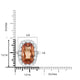 15.28ct Imperial Topaz Ring With 3.54ct Diamonds Set In Platinum