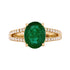 2.34Ct Emerald Ring With 0.29Tct Diamond Accents In 14K Yellow Gold