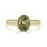 3.06ct Sapphire Rings with 0.21tct diamonds set in 18KT yellow gold