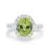 2.65ct Paraiba Rings with 0.65tct diamonds set in 18KT two tone gold
