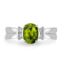 1.65ct Sphene Ring with 0.1tct Diamonds set in 14K White Gold