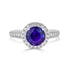 2.64Ct Tanzanite Ring With 0.93Tct Diamonds Set In Platinum