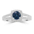 1.09ct Kyanite Rings with 0.4tct Diamond set in 14K Yellow Gold