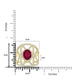 1.8ct Ruby Rings with 1.02tct Diamond set in 14K Yellow Gold