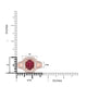 1.61ct Tourmaline Ring with 0.41tct Diamonds set in 14K Rose Gold