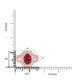 2.04ct Tourmaline Ring with 0.41tct Diamonds set in 14K Rose Gold