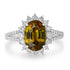 2.95ct Sphene Ring with 0.73tct Diamonds set in 14K White Gold
