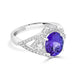 2.64Ct Tanzanite Ring With 0.47Tct Diamonds Set In 18Kt White Gold