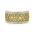 1.59Tct Yellow Diamond Ring With 0.23Tct Diamonds Set In 14Kt Yellow Gold