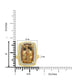 9.76ct  Yellow Beryl Rings with 0.44tct Diamond set in 18K Yellow Gold