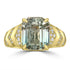 6.86ct Tourmaline Rings with 0.2tct Diamond set in 18K Yellow Gold
