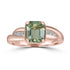 2.09ct  Tourmaline Rings with 0.12tct Diamond set in 18K Yellow Gold